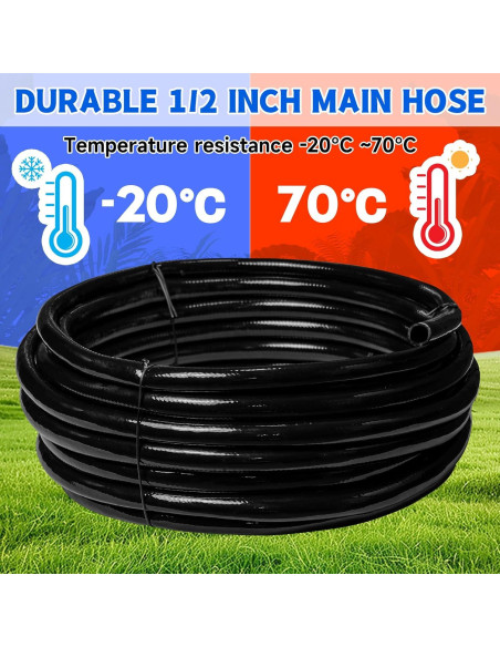 Tubo de Riego por Goteo 15m Riboud 1/2 Pulgada Accesorios Tubo de Riego por Goteo 15m Riboud 1/2 Pulgada Accesorios
