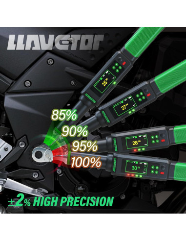 Llave de Torque Digital LLAVETOR dt22 3-60 N.m con Buzzer y LED