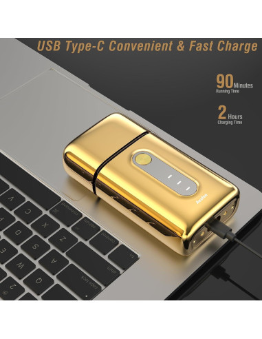 Afeitadora de lámina eléctrica Aesfee AF-8088 impermeable USB-C