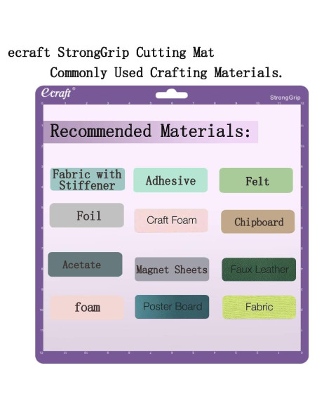 Alfombrilla de Corte Ecraft 12x12 para Silhouette Cameo 5/4/3/2/1 Alfombrilla de Corte Ecraft 12x12 para Silhouette Cameo 5/4/3/2/1