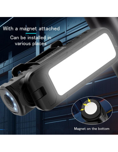 Luz de Trabajo Magnética Recargable Letour LT-TD701 180
