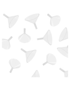 Pequeños Embudos de Plástico Transparente Super Z Outlet - Paquete de 12
