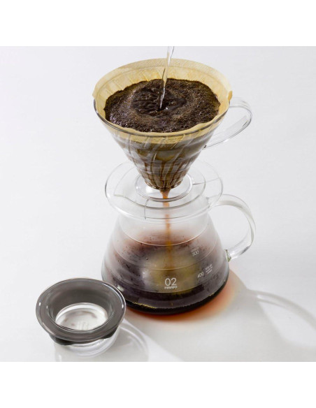 Servidor de Vidrio Hario V60 600ml Resistente al Calor Servidor de Vidrio Hario V60 600ml Resistente al Calor