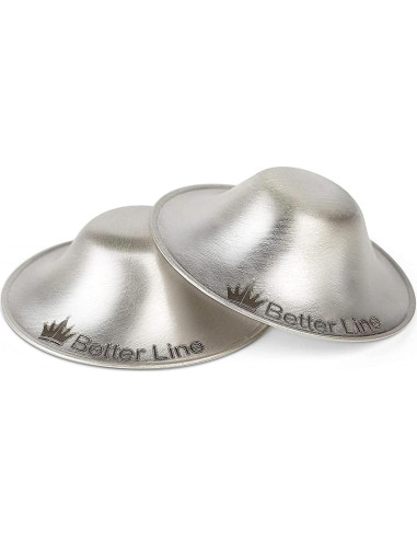 Protectores de pezones de plata BetterLine para lactancia