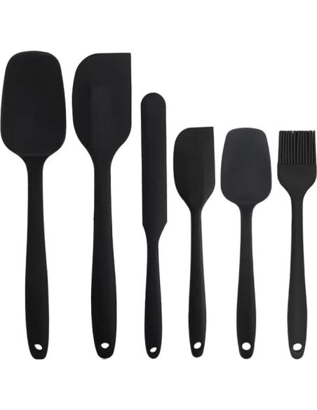 Set de 6 Espátulas de Silicona Neheewin Resistente al Calor Set de 6 Espátulas de Silicona Neheewin Resistente al Calor