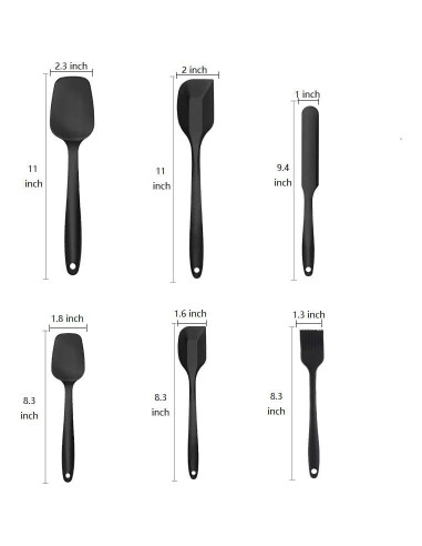 Set de 6 Espátulas de Silicona Neheewin Resistente al Calor
