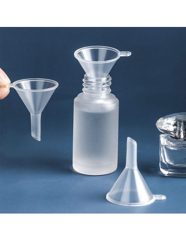 50 Mini Embudos de Plástico TailaiMei para Perfume y Aceites