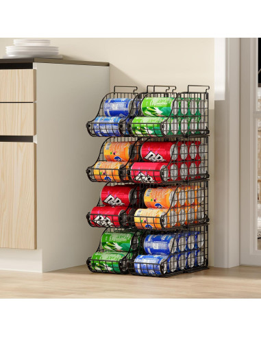 Contenedor dispensador de latas apilable 3-Pack Sonyabecca