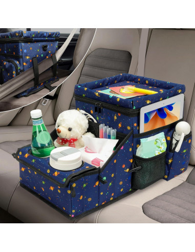 Organizador de Asiento de Coche WENRENER con Enfriador y Portavasos