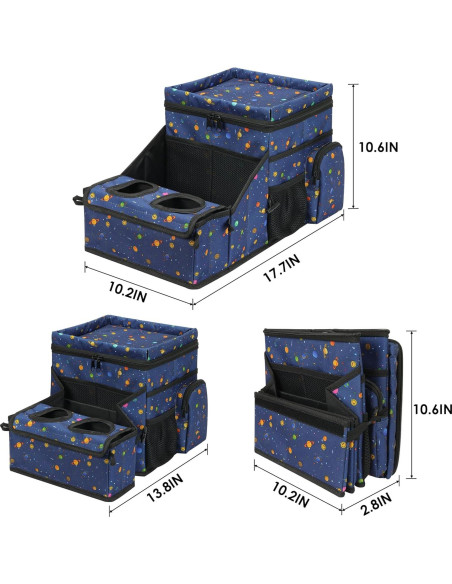 Organizador de Asiento de Coche WENRENER con Enfriador y Portavasos Organizador de Asiento de Coche WENRENER con Enfriador y Portavasos