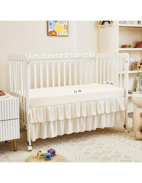 Juego de Ropa de Cuna 3 Piezas NacoMoco Microfibra Beige Juego de Ropa de Cuna 3 Piezas NacoMoco Microfibra Beige