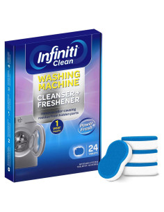 Tabletas Limpiadoras de Lavadora Infiniti Clean 24 Pzas 478g