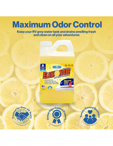 Desodorante Líquido Walex Elemonate 32oz para Agua Gris