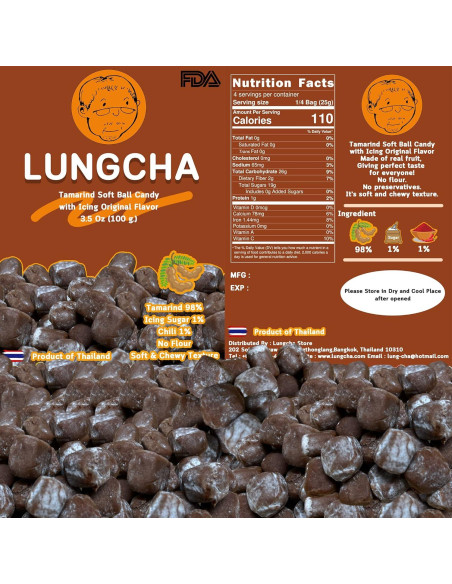 Dulce Picante de Tamarindo Lungcha 200 g Sin Semillas Dulce Picante de Tamarindo Lungcha 200 g Sin Semillas