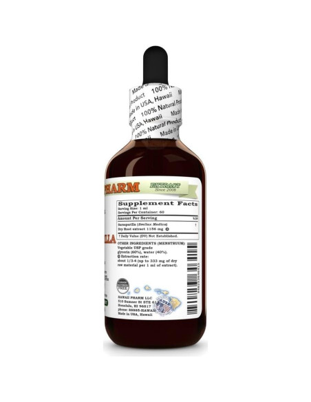Extracto de Sarsaparilla Sin Alcohol Hawaii Pharm 59 ml Extracto de Sarsaparilla Sin Alcohol Hawaii Pharm 59 ml