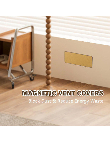 Paquete de 2 Cubiertas Magnéticas DENGYUE para Ventilación 14x30 cm Paquete de 2 Cubiertas Magnéticas DENGYUE para Ventilación 14x30 cm