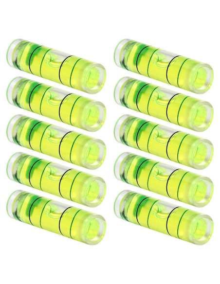 10 Niveles de Burbuja Cilíndricos Hegebeck 9.5x34mm PMMA 10 Niveles de Burbuja Cilíndricos Hegebeck 9.5x34mm PMMA