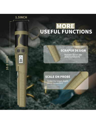 Detector de Metales Pinpointer ULHUND GC-2003 Impermeable