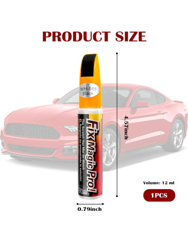 Bolígrafo Removedor de Rayones Stacool Negro 12ml 2-en-1