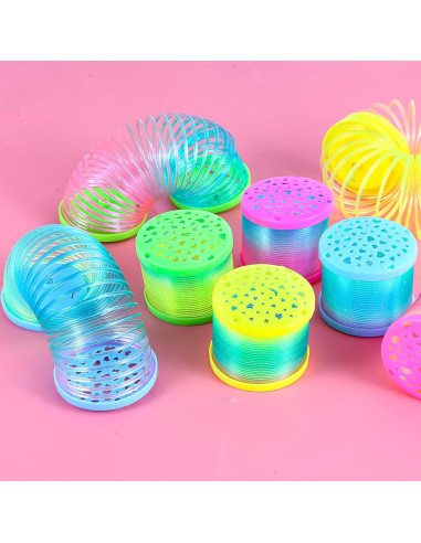 Paquete de 8 Juguetes de Resorte Brillante ZJDL 13.5 cm