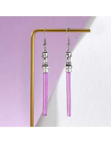 Pendientes Colgantes Sable de Luz Verde Star Wars 7.5 cm Pendientes Colgantes Sable de Luz Verde Star Wars 7.5 cm