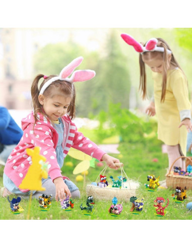 Bloques de Construcción de Animales DIYDEC - 12 Piezas para Pascua