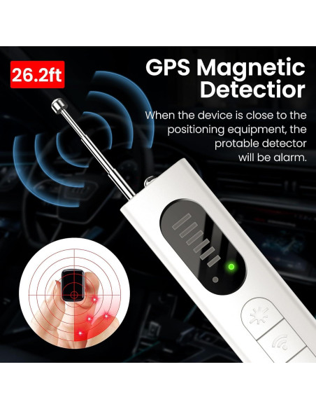 Detector de Cámaras Ocultas AMOROM 5 en 1 con Linterna Detector de Cámaras Ocultas AMOROM 5 en 1 con Linterna