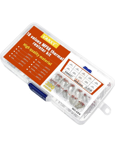 10 Termistores NTC MF58 1K-1M Ohm 3950B 200pcs
