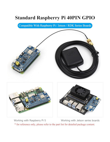 Módulo GPS HAT L76K UeeKKoo para Raspberry Pi y Jetson Nano