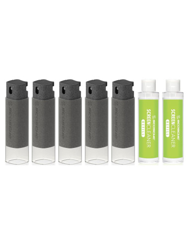 Limpiador de Pantallas Scosche 2-en-1 20mL + Recarga 5 Piezas