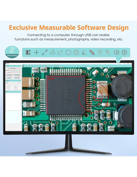 Microscopio Digital Hayve DM9, 1200X, Pantalla LCD 7" Microscopio Digital Hayve DM9, 1200X, Pantalla LCD 7"