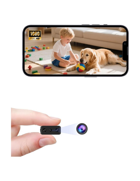 Mini Cámara de Seguridad WiFi Shaopao 1080P con Visión Nocturna Mini Cámara de Seguridad WiFi Shaopao 1080P con Visión Nocturna