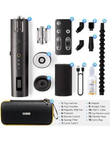 Máquina de Niebla Portátil COLBOR CF5 40W con Control Remoto