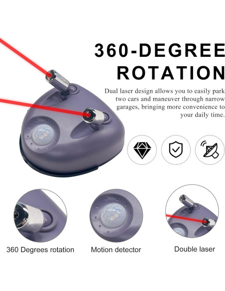 Sensor de Estacionamiento ZNDAW Doble Láser Ajustable 360 Sensor de Estacionamiento ZNDAW Doble Láser Ajustable 360