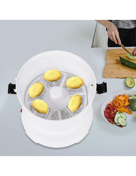 Pelador de Patatas Eléctrico TFCFL 2 en 1 Acero Inoxidable Pelador de Patatas Eléctrico TFCFL 2 en 1 Acero Inoxidable