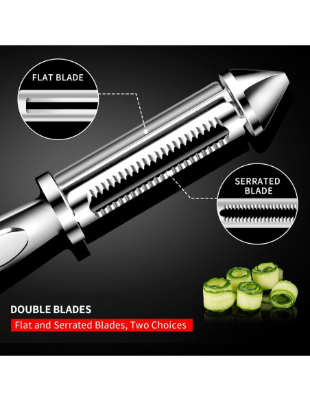 Pelador de Verduras MAD SHARK DJGP804 Acero Inoxidable 2 en 1 Pelador de Verduras MAD SHARK DJGP804 Acero Inoxidable 2 en 1
