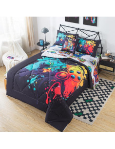 Conjunto de Edredón ADASMILE A & S Gamer 6 Piezas Twin 2