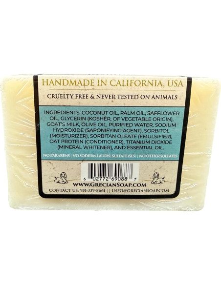 Jabón Natural de Leche de Cabra y Aceite de Oliva The Grecian 340g Jabón Natural de Leche de Cabra y Aceite de Oliva The Grecian 340g