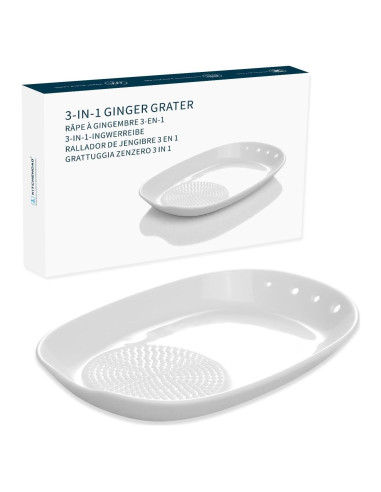 Rallador de Jengibre 3 en 1 KITCHENDAO Cerámica 16.8 cm