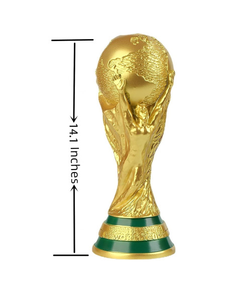 Réplica Trofeo Copa Mundial 2022 DAOIDE 35 cm Resina Dorada Réplica Trofeo Copa Mundial 2022 DAOIDE 35 cm Resina Dorada
