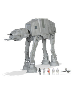 Caminante AT-AT Star Wars Micro Galaxy 36.8 cm con 5 figuras