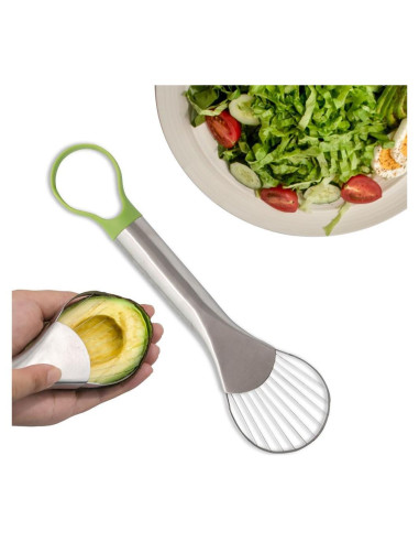 Cortador de Aguacate OnewCheng 2 en 1 Acero Inoxidable