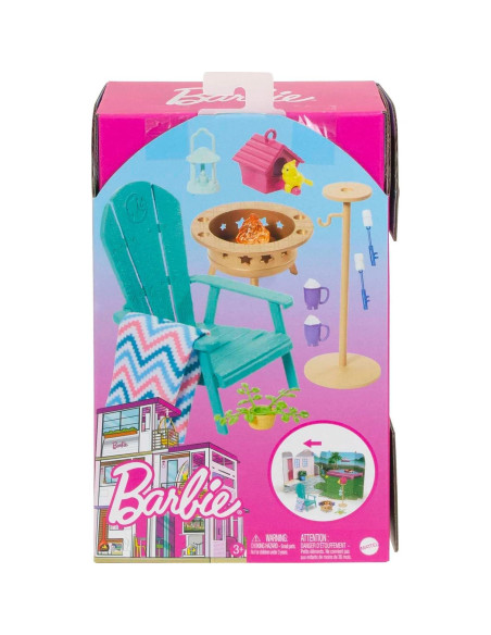 Conjunto de Muebles de Patio Barbie - 10 Piezas Decorativas Conjunto de Muebles de Patio Barbie - 10 Piezas Decorativas