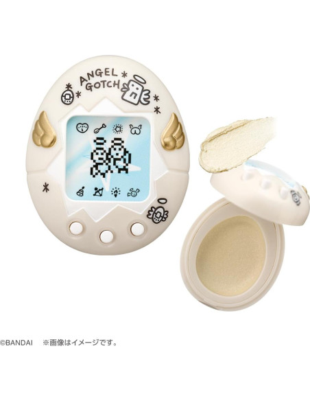 Tamagotchi Tenshitchi Blanco Perla - Cosmético Compacto Tamagotchi Tenshitchi Blanco Perla - Cosmético Compacto
