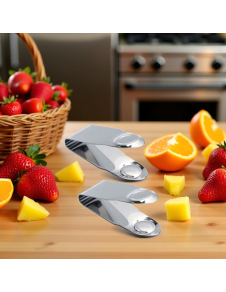 Set de 2 Descorazonadores de Fresas Jizlan Acero Inoxidable Set de 2 Descorazonadores de Fresas Jizlan Acero Inoxidable
