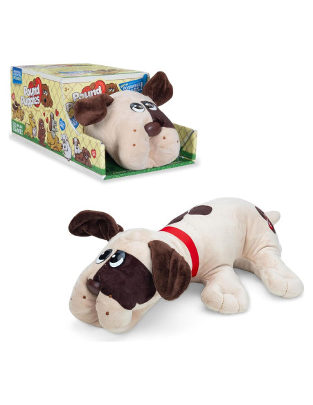 Pound Puppies Juguete de Peluche Marrón Claro con Orejas Posables Pound Puppies Juguete de Peluche Marrón Claro con Orejas Posables