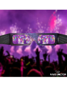 Gafas de Difracción en Forma de Corazón Rave Doctor 2