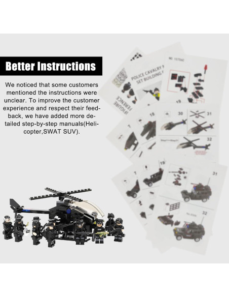 Set de Juego SWAT 12 Figuras + Helicóptero y SUV - Shantou Set de Juego SWAT 12 Figuras + Helicóptero y SUV - Shantou