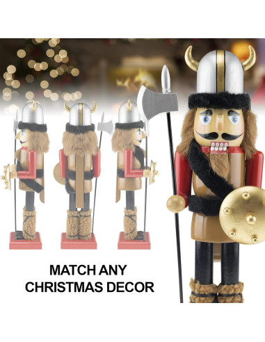 Cascanueces de Madera Vikingo 35 cm Clever Creations