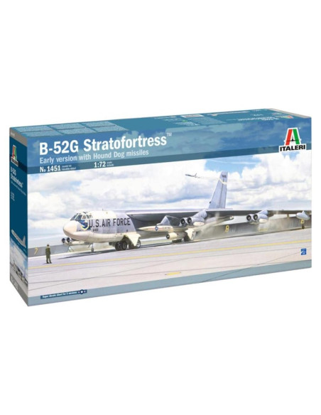 Kit de modelo avión Italeri 1/72 Boeing B-52G Stratofortress Kit de modelo avión Italeri 1/72 Boeing B-52G Stratofortress